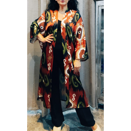 Kimono estampado dos tonalidades