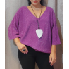 Jersey con hilo plateado