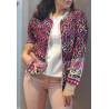 Chaqueta fina estampada