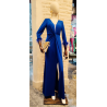 Vestido mangas pluma