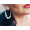 Argollas color plata