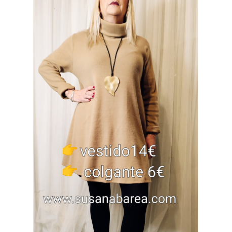 Vestido cuello alto