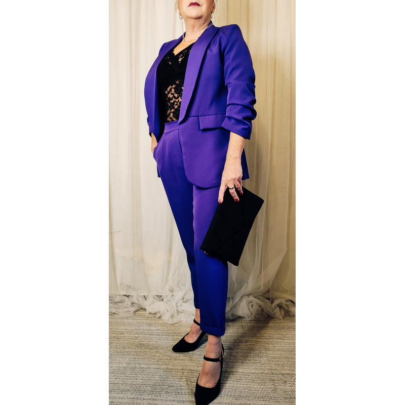 Traje discount chaqueta morado